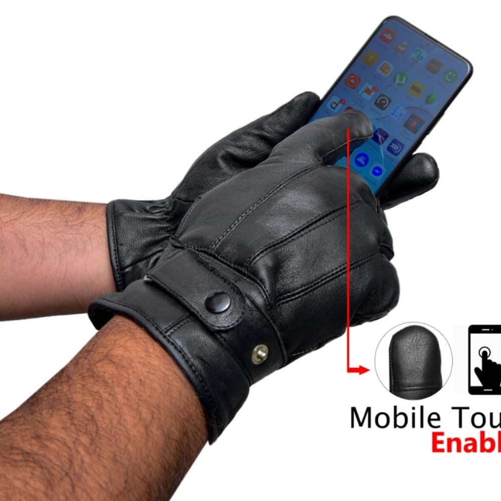 Genuine Leather Driving Gloves For Men